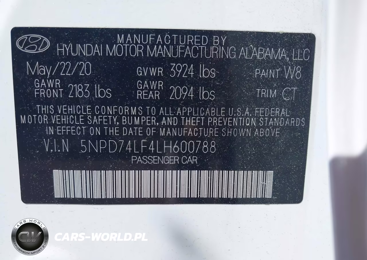 2020 Hyundai Elantra Se VIN:5NPD74LF4LH600788 - 9