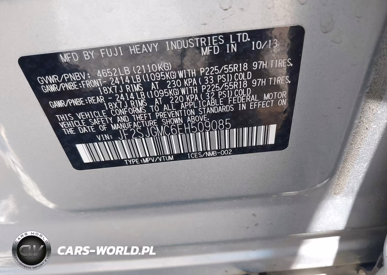 2014 Subaru Forester 2.0Xt Touring VIN:JF2SJGMC6EH509085 - 9