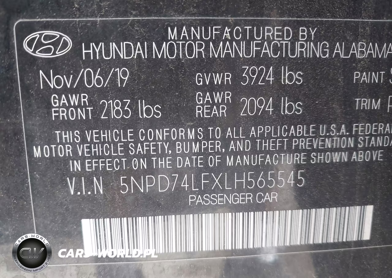 2020 Hyundai Elantra Se VIN:5NPD74LFXLH565545 - 9