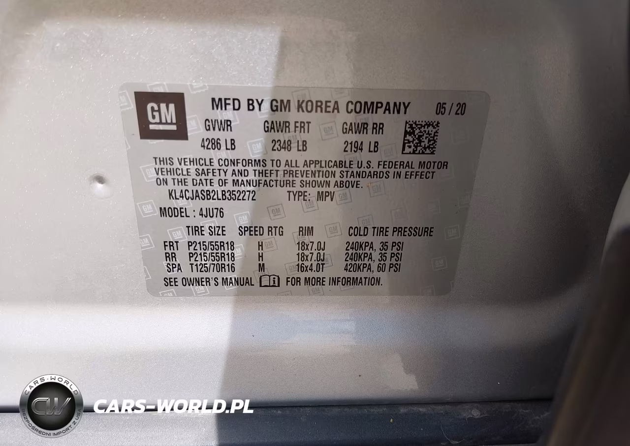 2020 Buick Encore Fwd Preferred VIN:KL4CJASB2LB352272 - 9