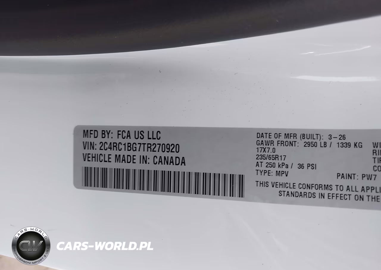 2026 Chrysler Pacifica Select VIN:2C4RC1BG7TR270920 - 9