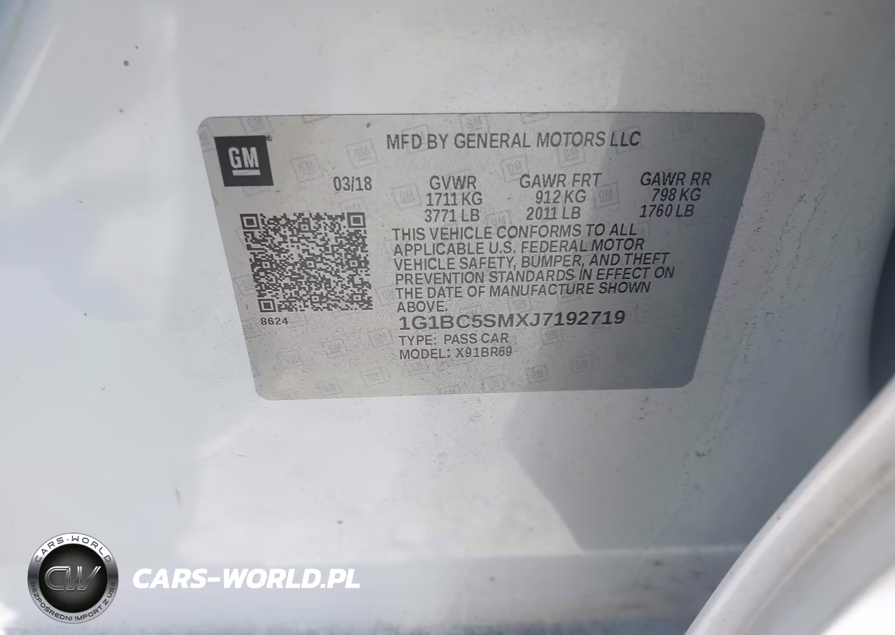 2018 Chevrolet Cruze Ls Auto VIN:1G1BC5SMXJ7192719 - 9