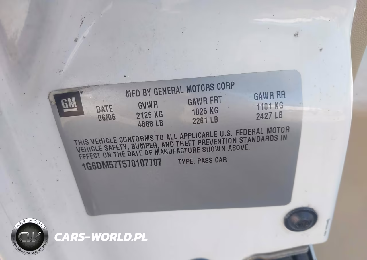 2007 Cadillac Cts Standard VIN:1G6DM57T570107707 - 9