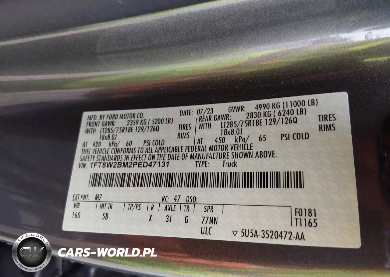 2023 Ford F-250 Lariat VIN:1FT8W2BM2PED47131 - 8