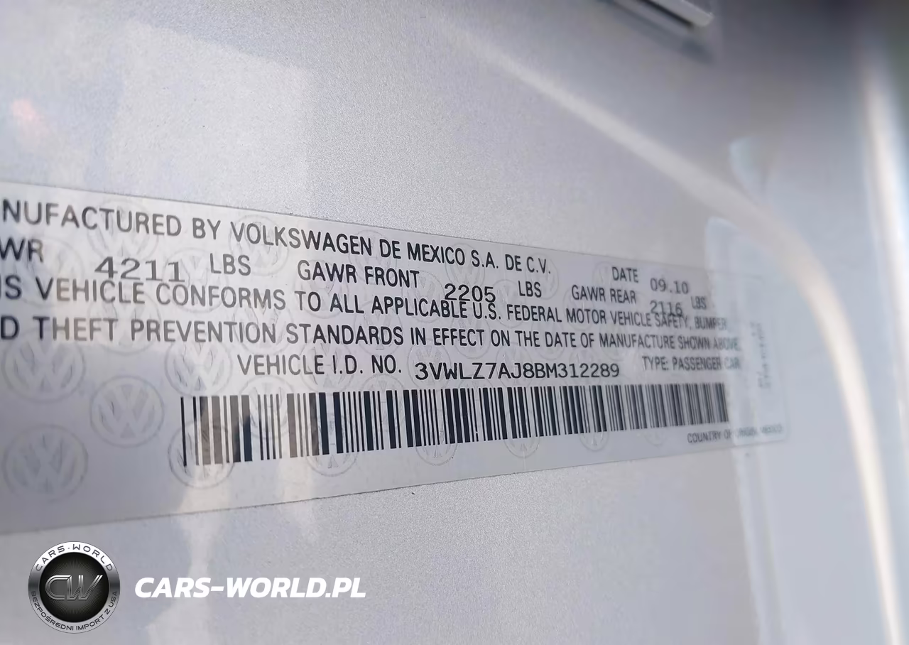 2011 Volkswagen Jetta 2.5L Sel VIN:3VWLZ7AJ8BM312289 - 9