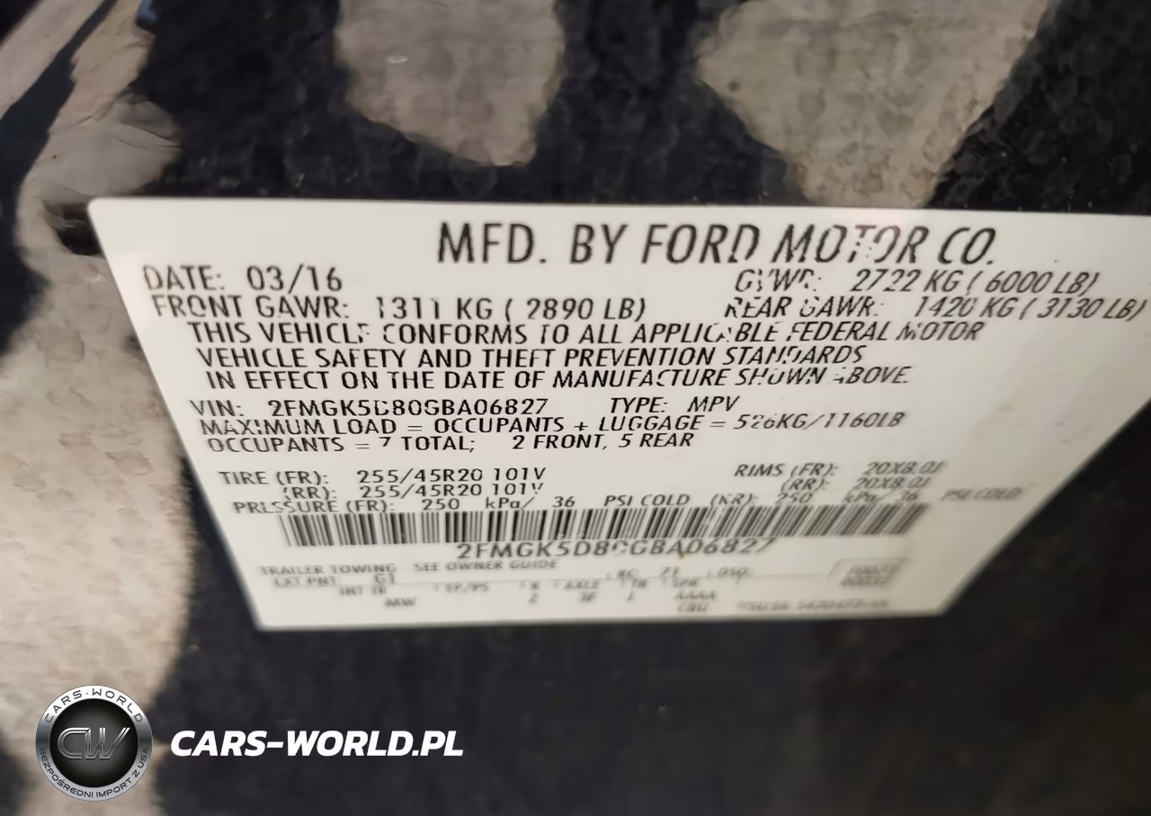 2016 Ford Flex Limited VIN:2FMGK5D80GBA06827 - 9