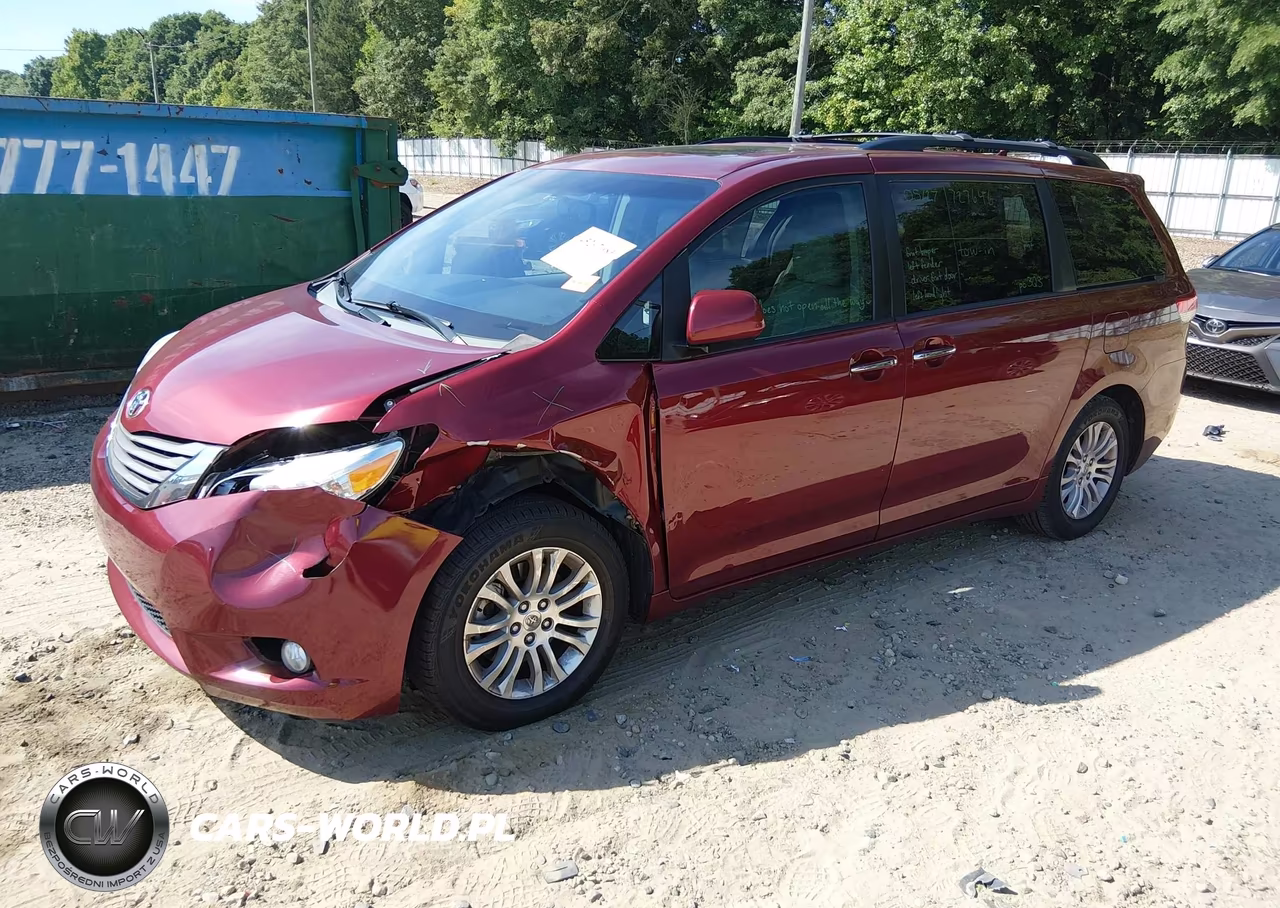 2013 Toyota Sienna Xle V6 8 Passenger VIN:5TDYK3DC1DS398101 - 2