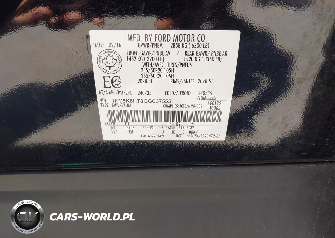 2016 Ford Explorer Platinum VIN:1FM5K8HT8GGC37555 - 9