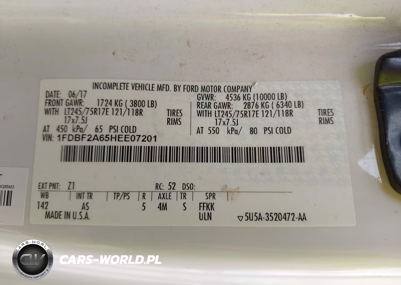 2017 Ford F-250 Xl VIN:1FDBF2A65HEE07201 - 9