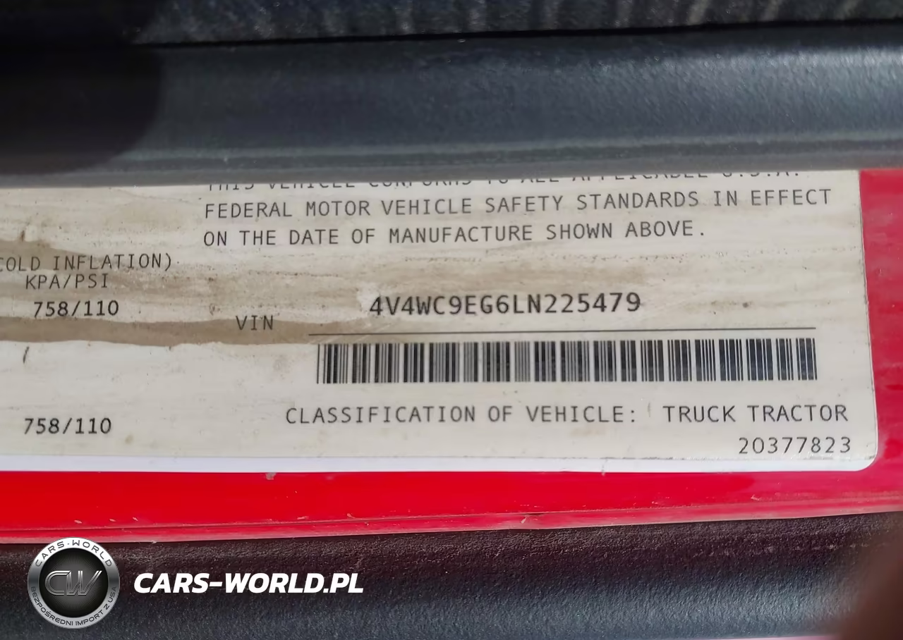 2020 Volvo Vnr VIN:4V4WC9EG6LN225479 - 8