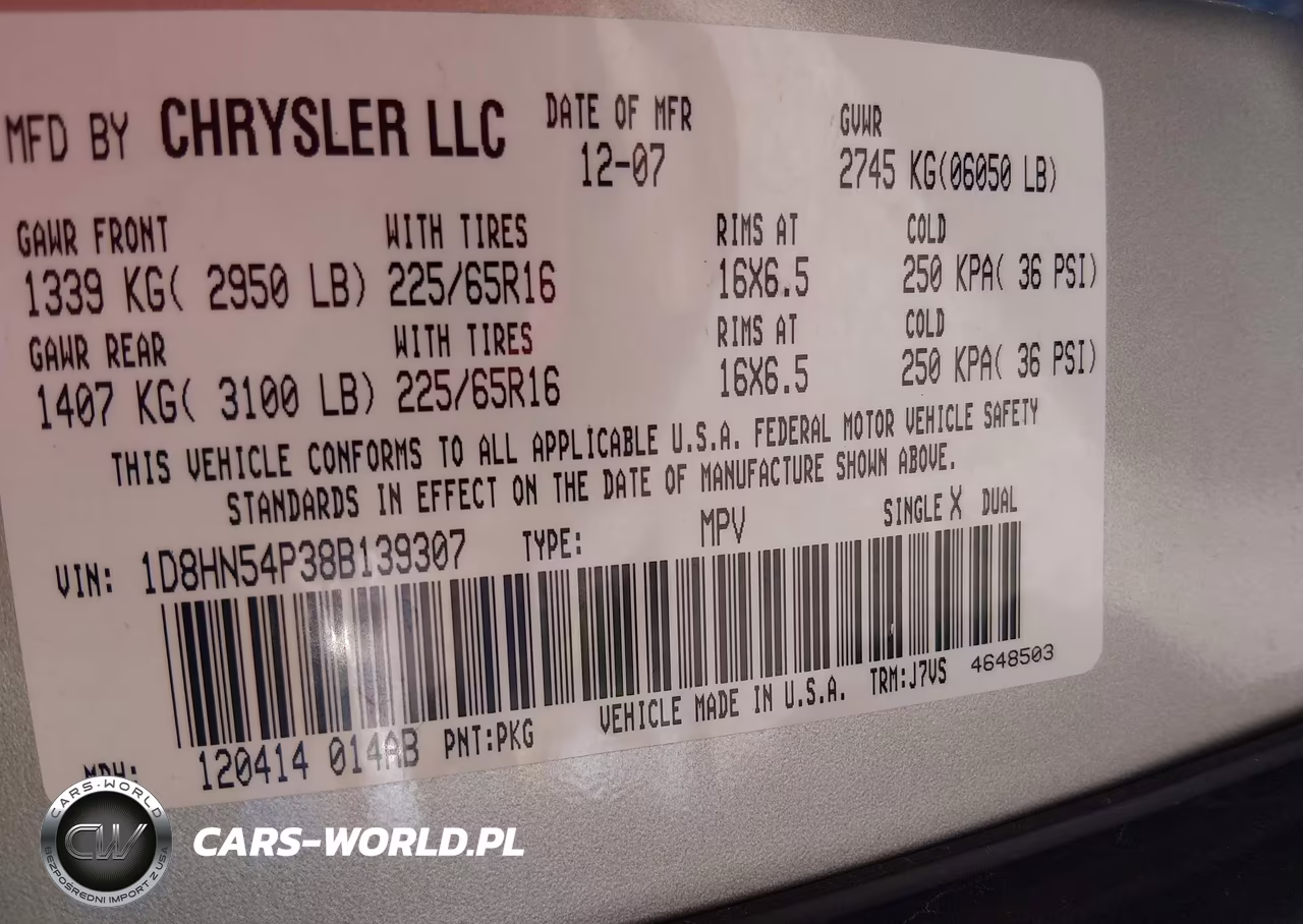2008 Dodge Grand Caravan Sxt VIN:1D8HN54P38B139307 - 9