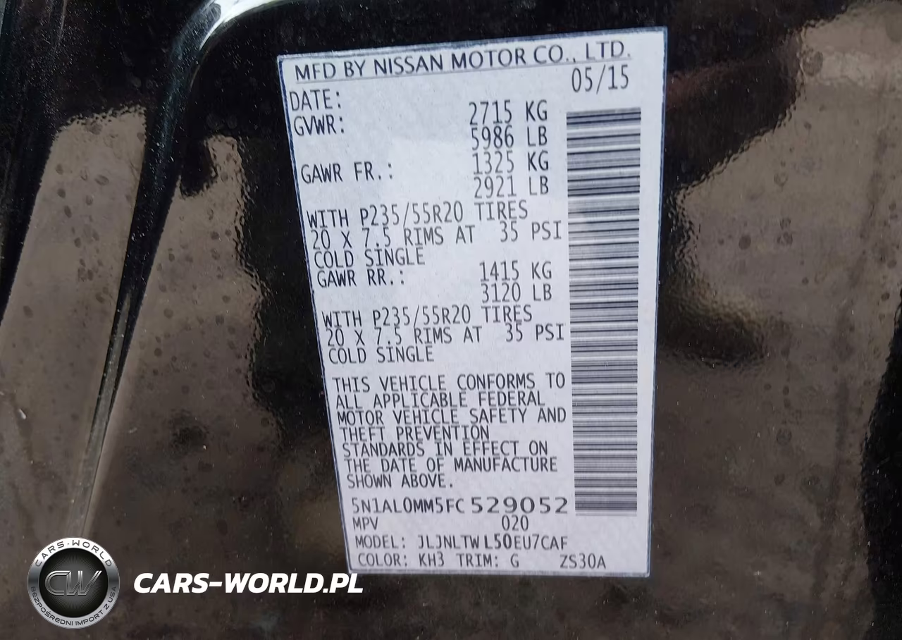2015 Infiniti Qx60 VIN:5N1AL0MM5FC529052 - 9