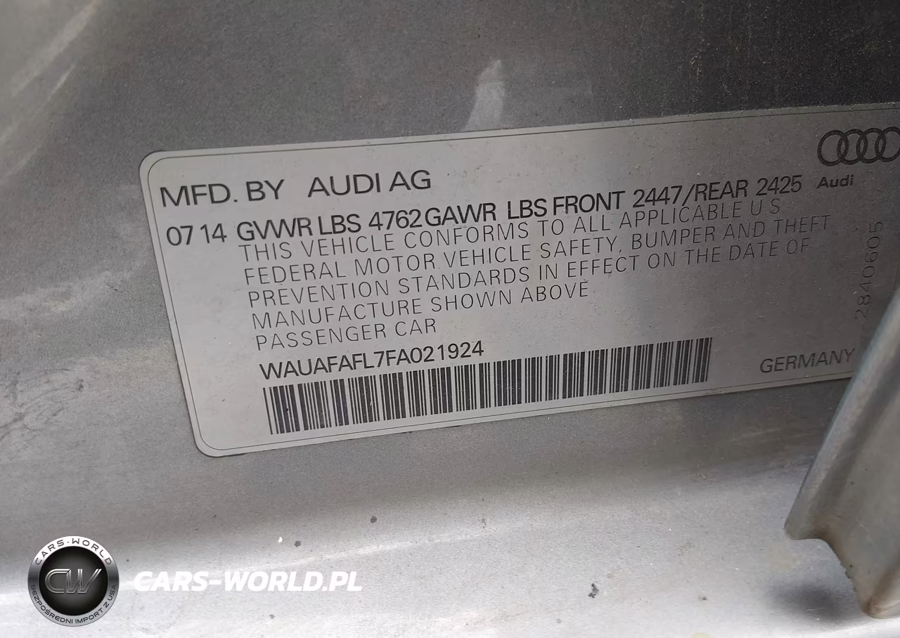 2015 Audi A4 2.0T Premium VIN:WAUAFAFL7FA021924 - 9