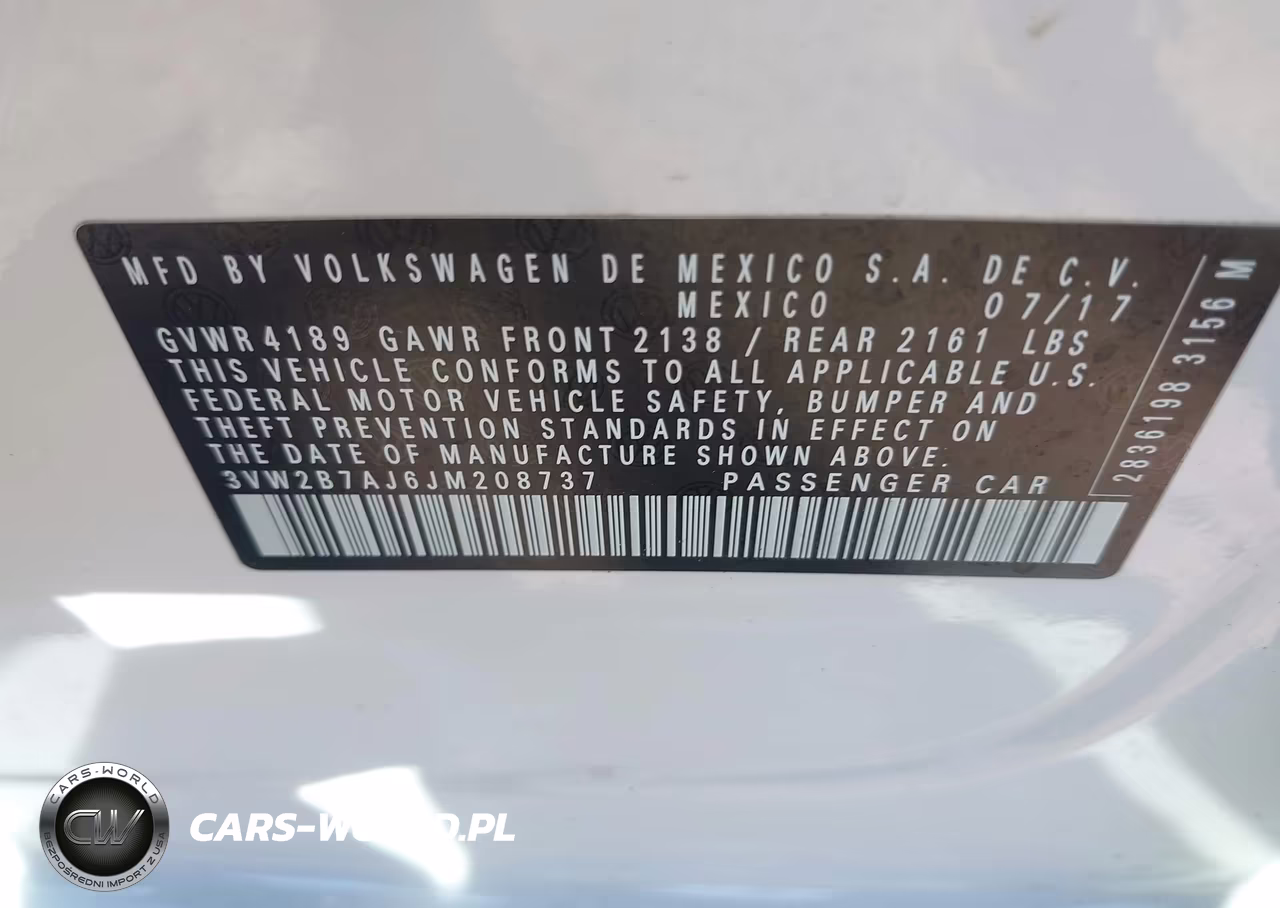 2018 Volkswagen Jetta 1.4T S VIN:3VW2B7AJ6JM208737 - 9