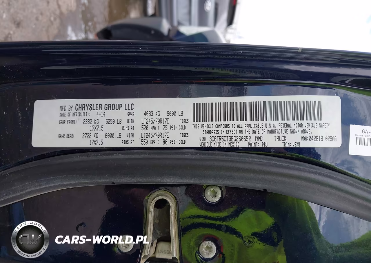 2014 Ram 2500 Tradesman VIN:3C6TR5CT3EG260652 - 9