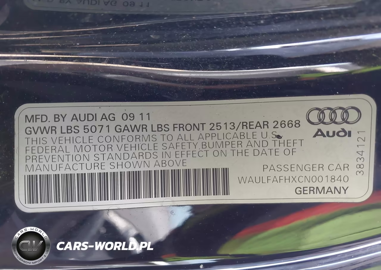 2012 Audi A5 2.0T Premium VIN:WAULFAFHXCN001840 - 9