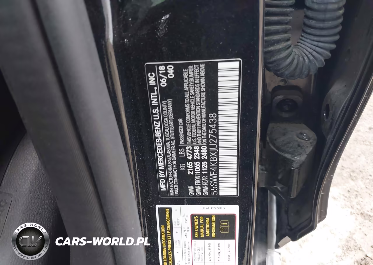 2018 Mercedes-Benz C 300 4Matic VIN:55SWF4KBXJU275438 - 9