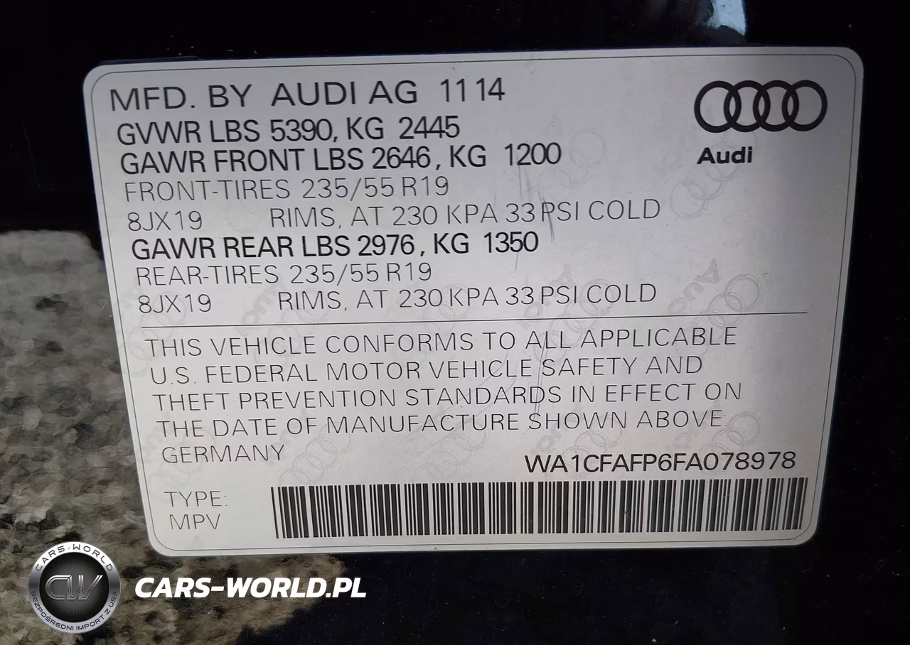 2015 Audi Q5 2.0T Premium VIN:WA1CFAFP6FA078978 - 9