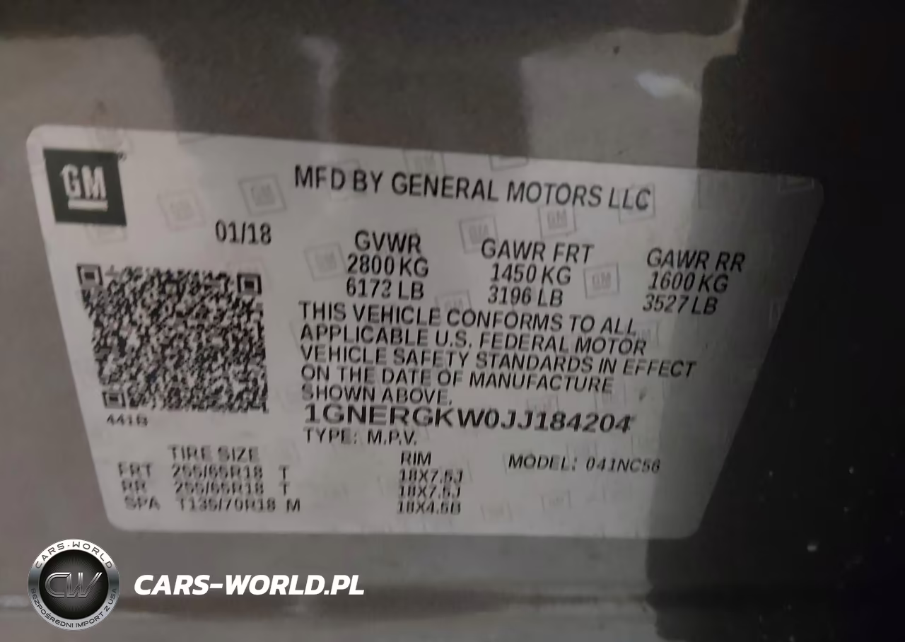 2018 Chevrolet Traverse 1Lt VIN:1GNERGKW0JJ184204 - 9