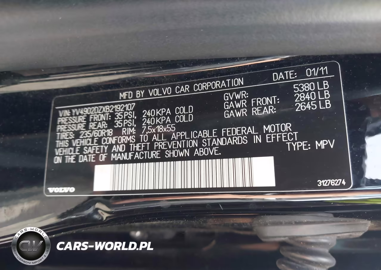 2011 Volvo Xc60 T6-T6 R-Design VIN:YV4902DZXB2192107 - 9