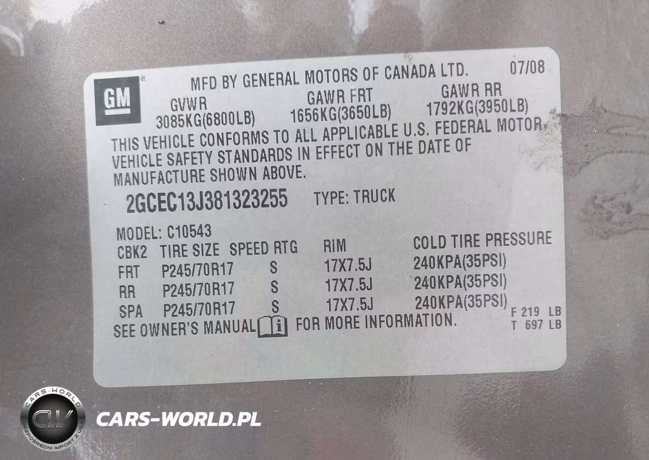 2008 Chevrolet Silverado 1500 Lt1 VIN:2GCEC13J381323255 - 9