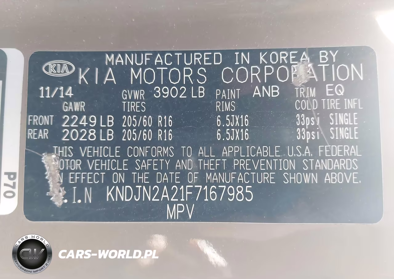 2015 Kia Soul VIN:KNDJN2A21F7167985 - 9