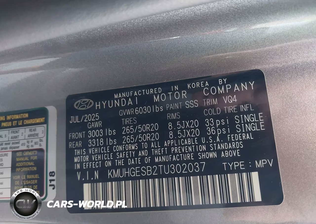 2026 Genesis Gv80 2.5T Select Awd VIN:KMUHGESB2TU302037 - 9