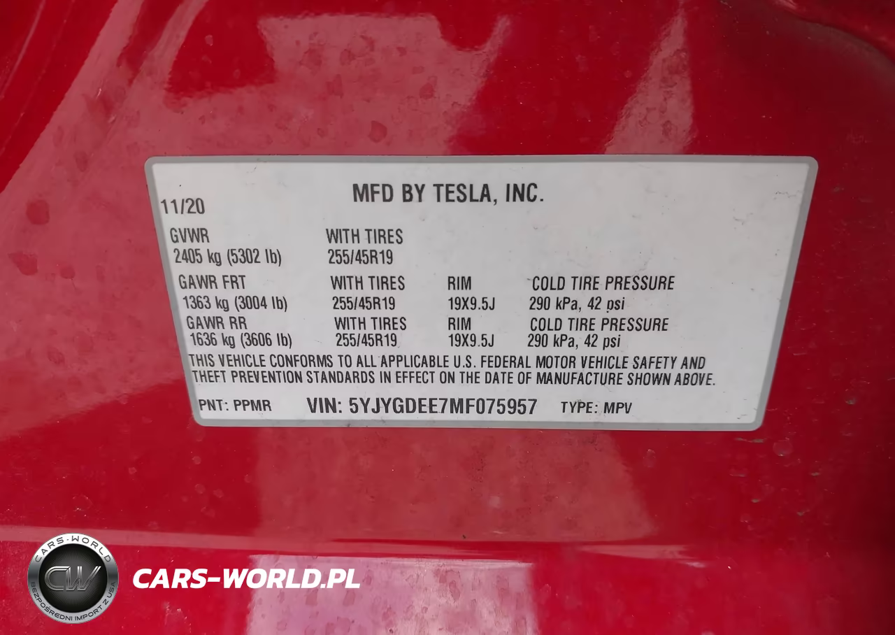 2021 Tesla Model Y Long Range Dual Motor All-Wheel Drive VIN:5YJYGDEE7MF075957 - 9