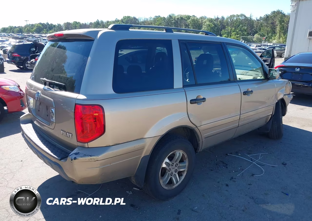 2005 Honda Pilot Ex-L VIN:5FNYF185X5B014567 - 4