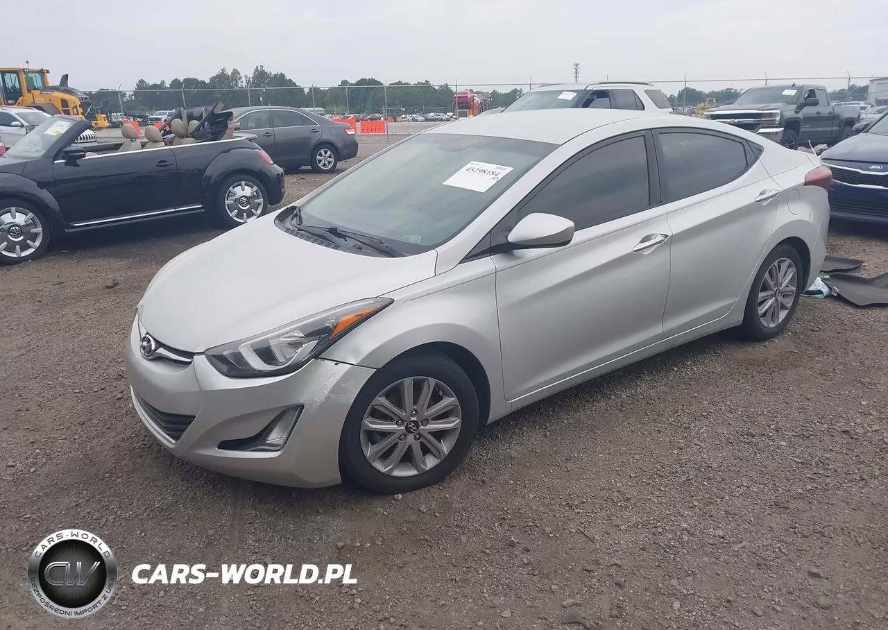 2015 Hyundai Elantra Se VIN:KMHDH4AE6FU342206 - 2
