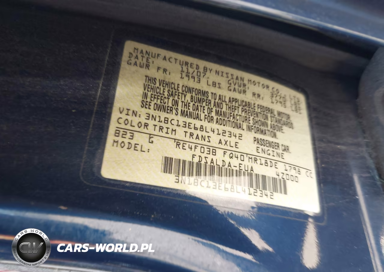 2008 Nissan Versa 1.8S VIN:3N1BC13E68L412342 - 9