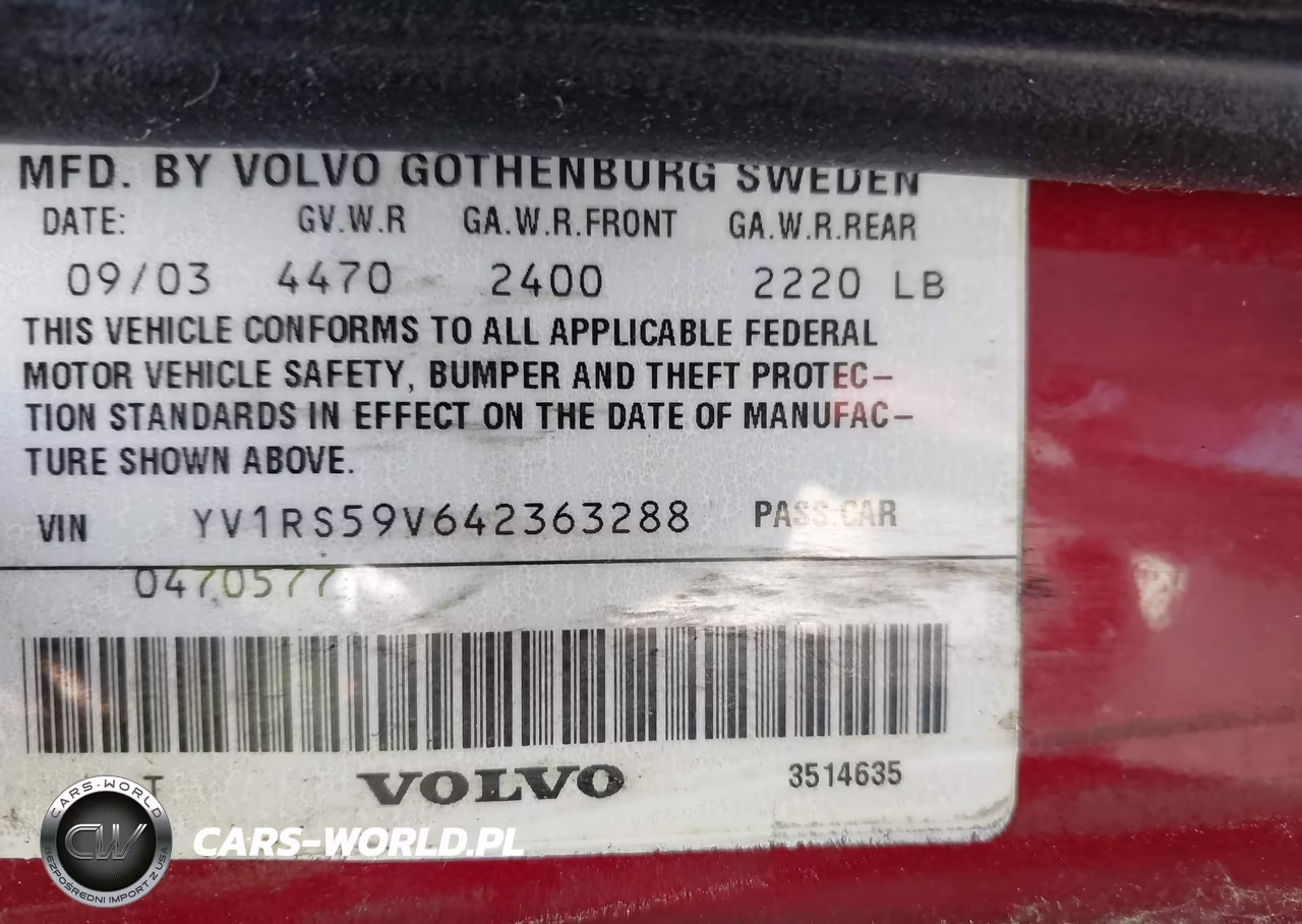 2004 Volvo S60 2.5T VIN:YV1RS59V642363288 - 9