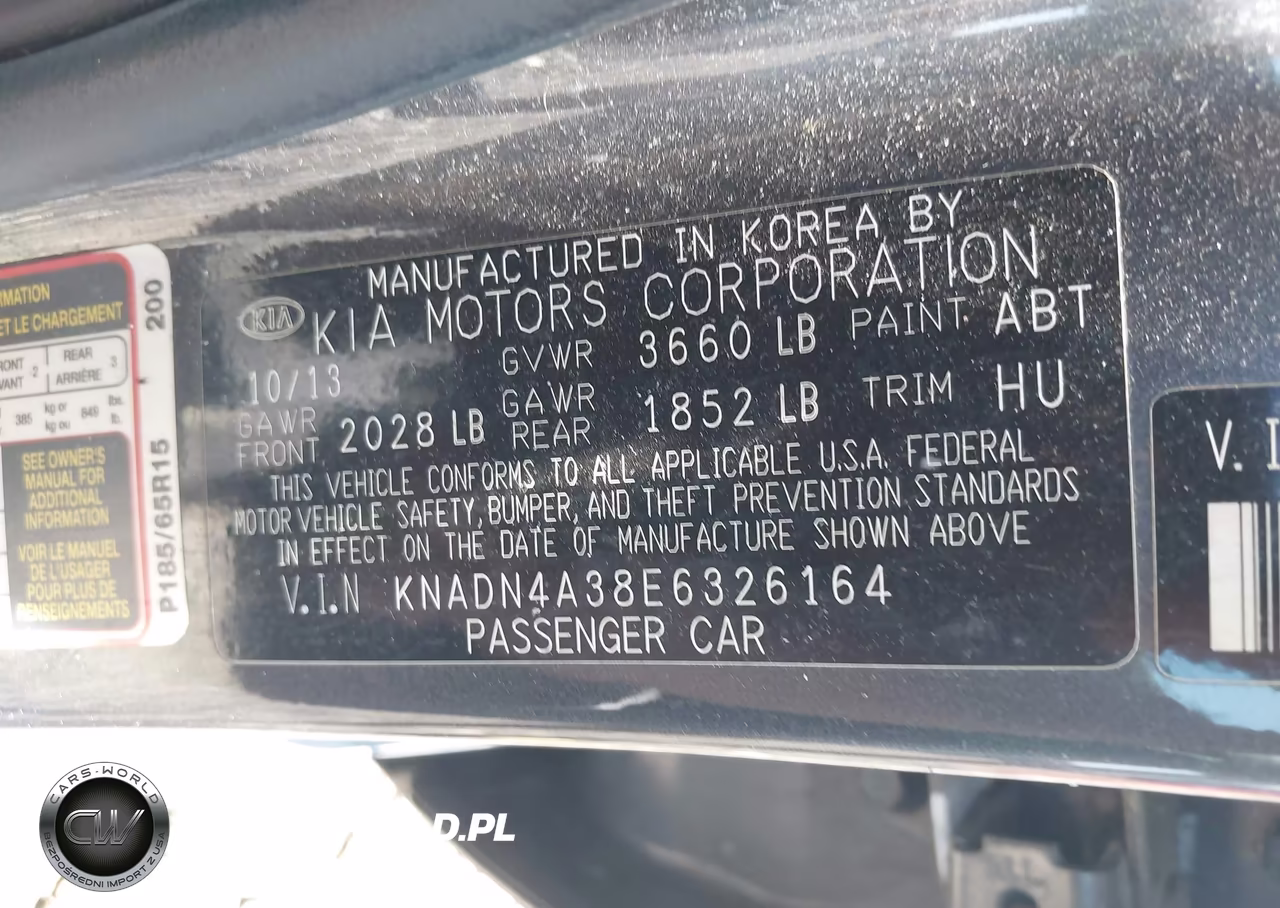 2014 Kia Rio Ex VIN:KNADN4A38E6326164 - 9
