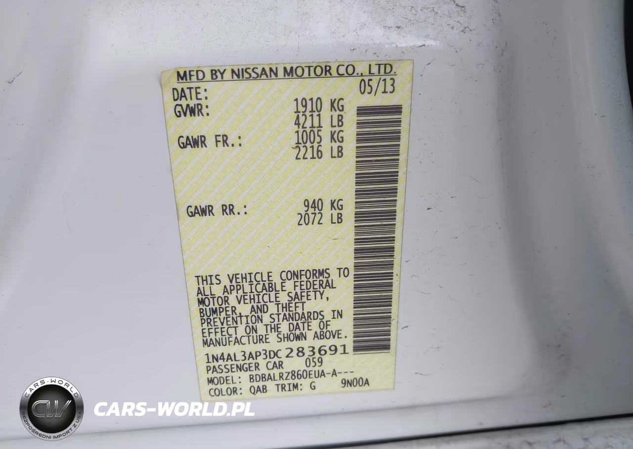 2013 Nissan Altima 2.5 S VIN:1N4AL3AP3DC283691 - 9