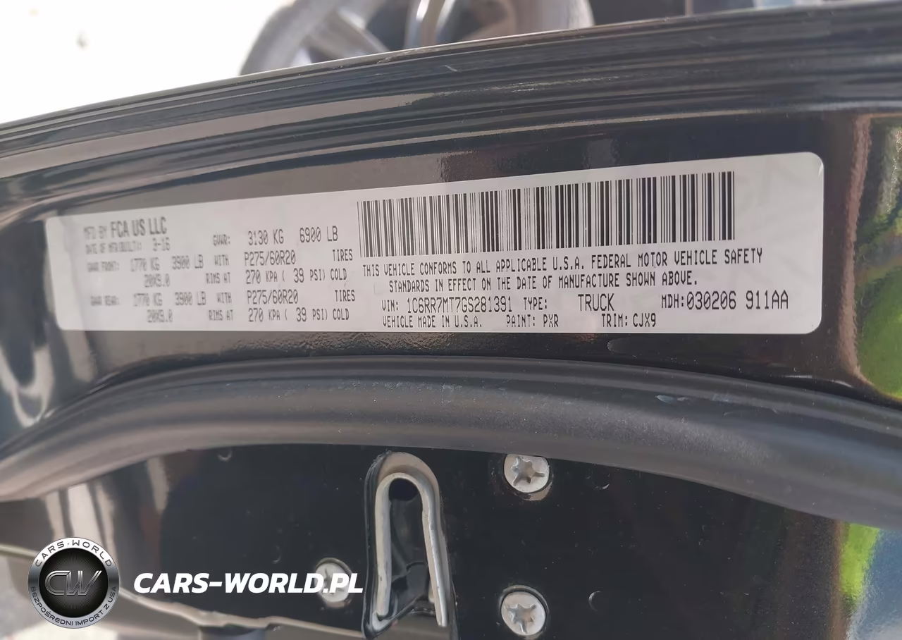2016 Ram 1500 Sport VIN:1C6RR7MT7GS281391 - 9