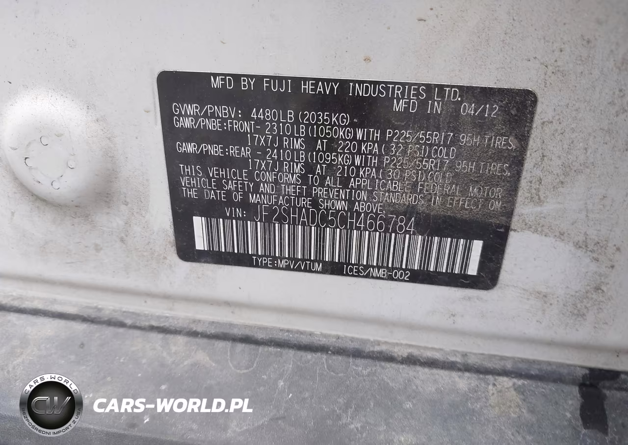 2012 Subaru Forester 2.5X Premium VIN:JF2SHADC5CH466784 - 9