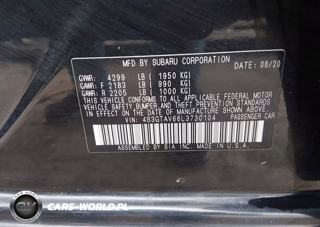 2020 Subaru Impreza Premium 5-Door VIN:4S3GTAV66L3730104 - 9