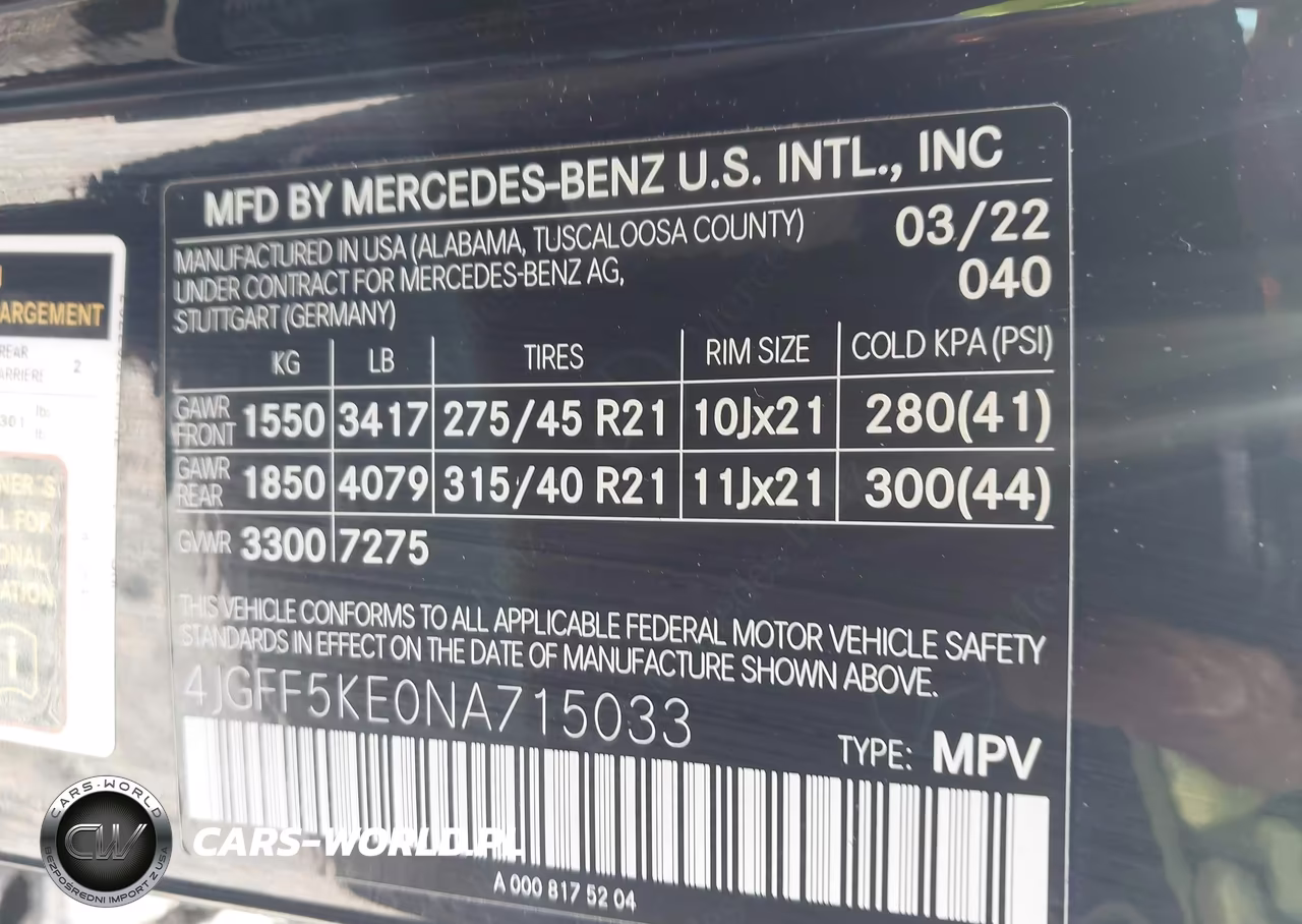 2022 Mercedes-Benz Gls 450 4Matic VIN:4JGFF5KE0NA715033 - 9