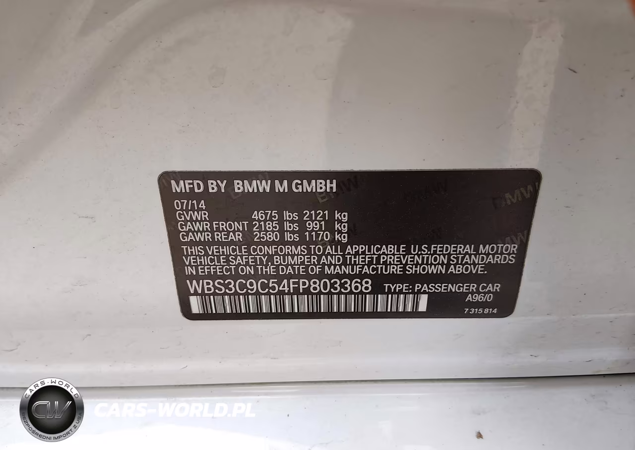 2015 BMW M3 VIN:WBS3C9C54FP803368 - 9