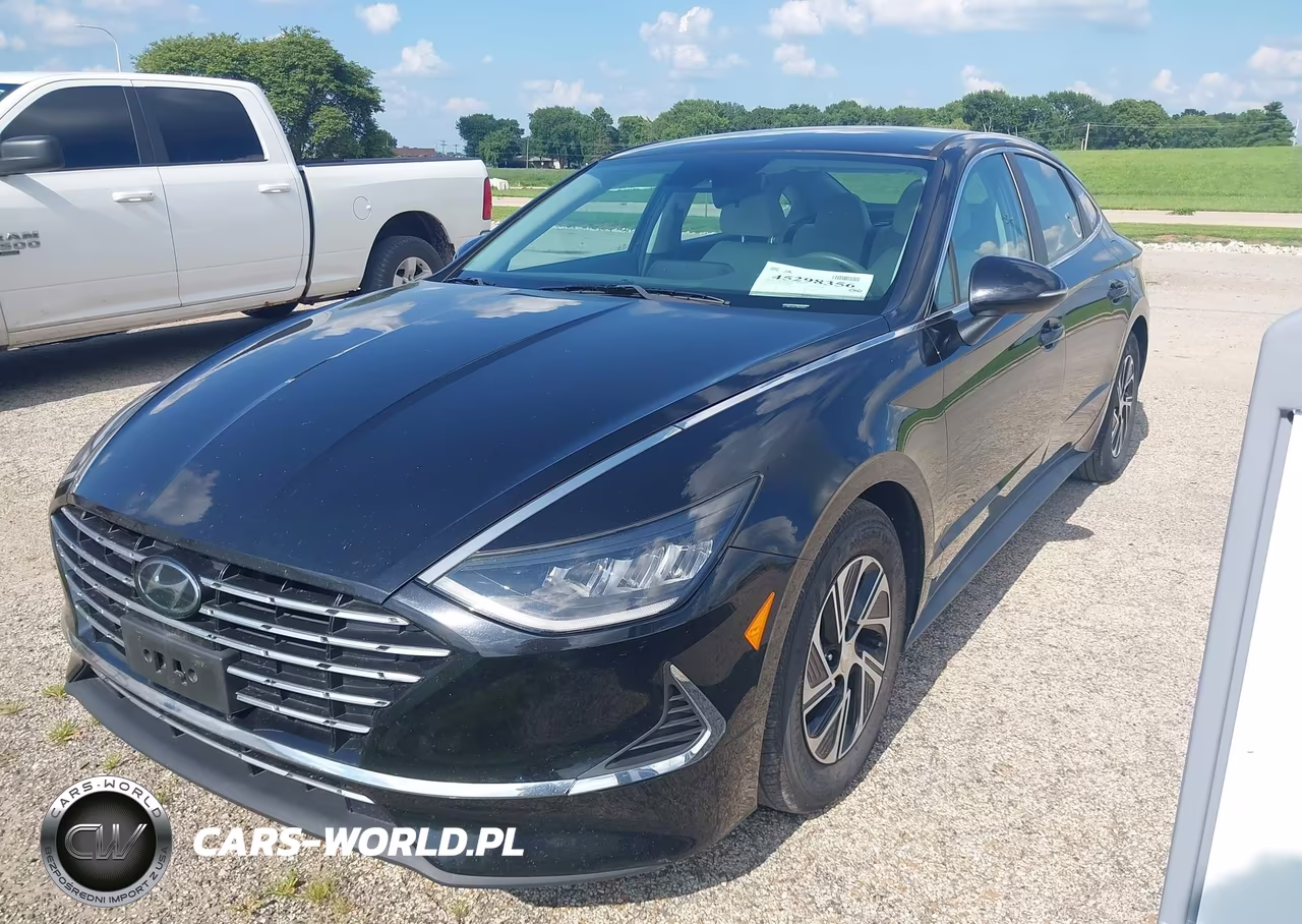 2021 Hyundai Sonata Blue VIN:KMHL24JJ1MA028097 - 2