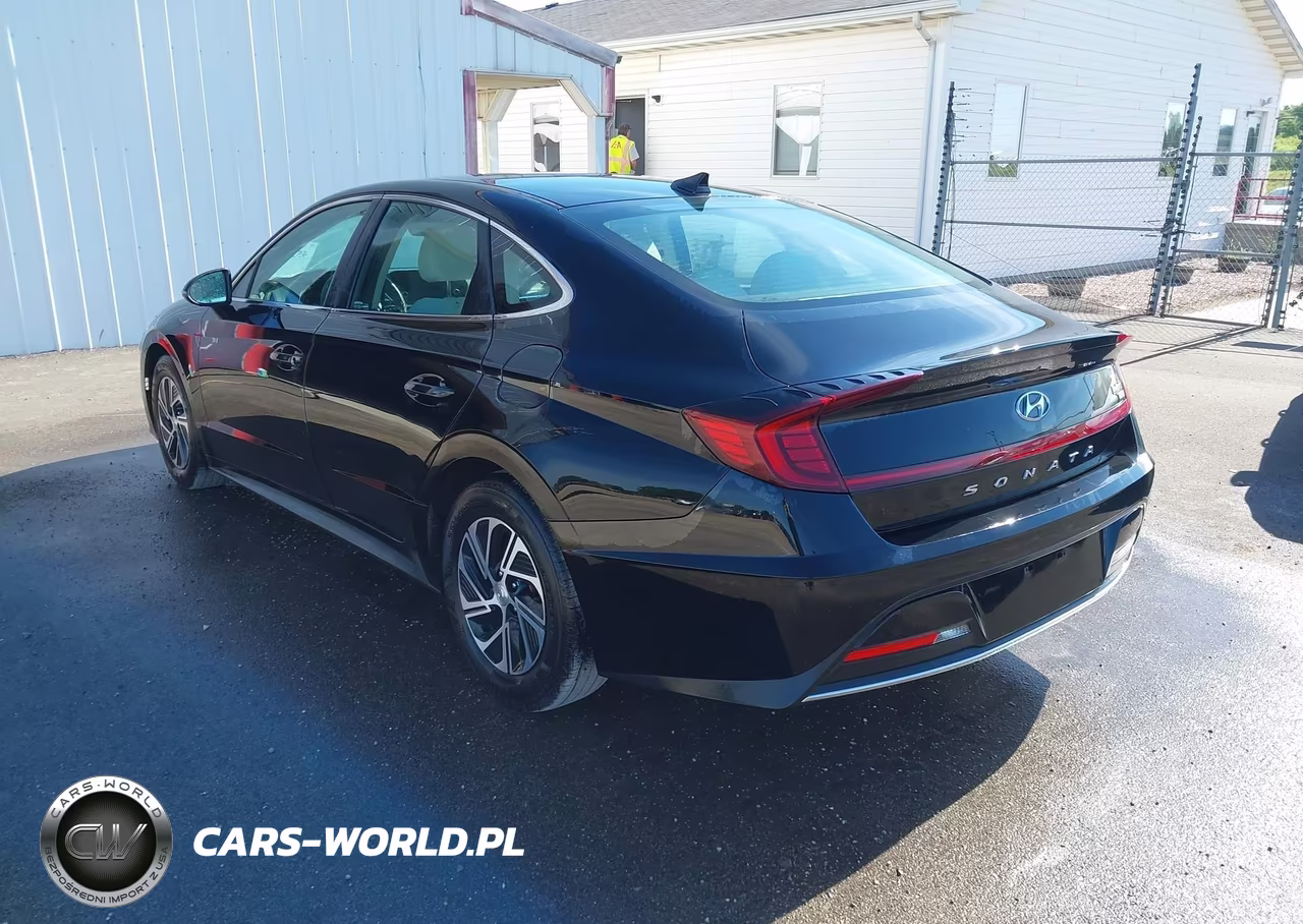 2021 Hyundai Sonata Blue VIN:KMHL24JJ1MA028097 - 3