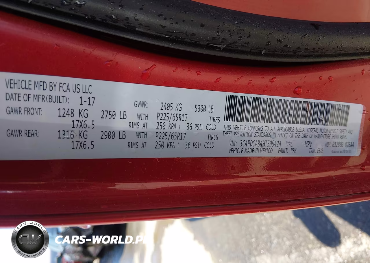 2017 Dodge Journey Se VIN:3C4PDCAB4HT599424 - 9