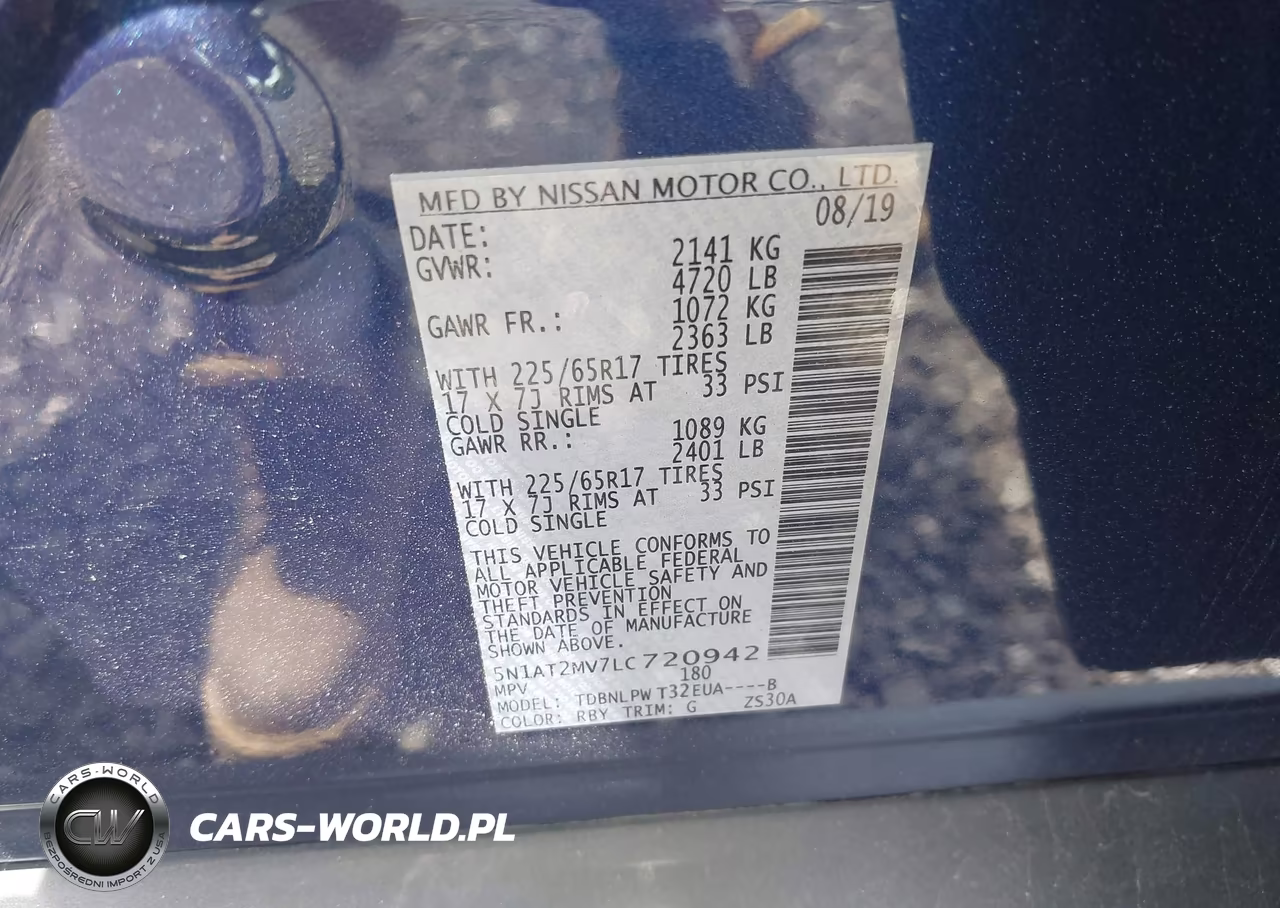 2020 Nissan Rogue S Intelligent Awd VIN:5N1AT2MV7LC720942 - 9