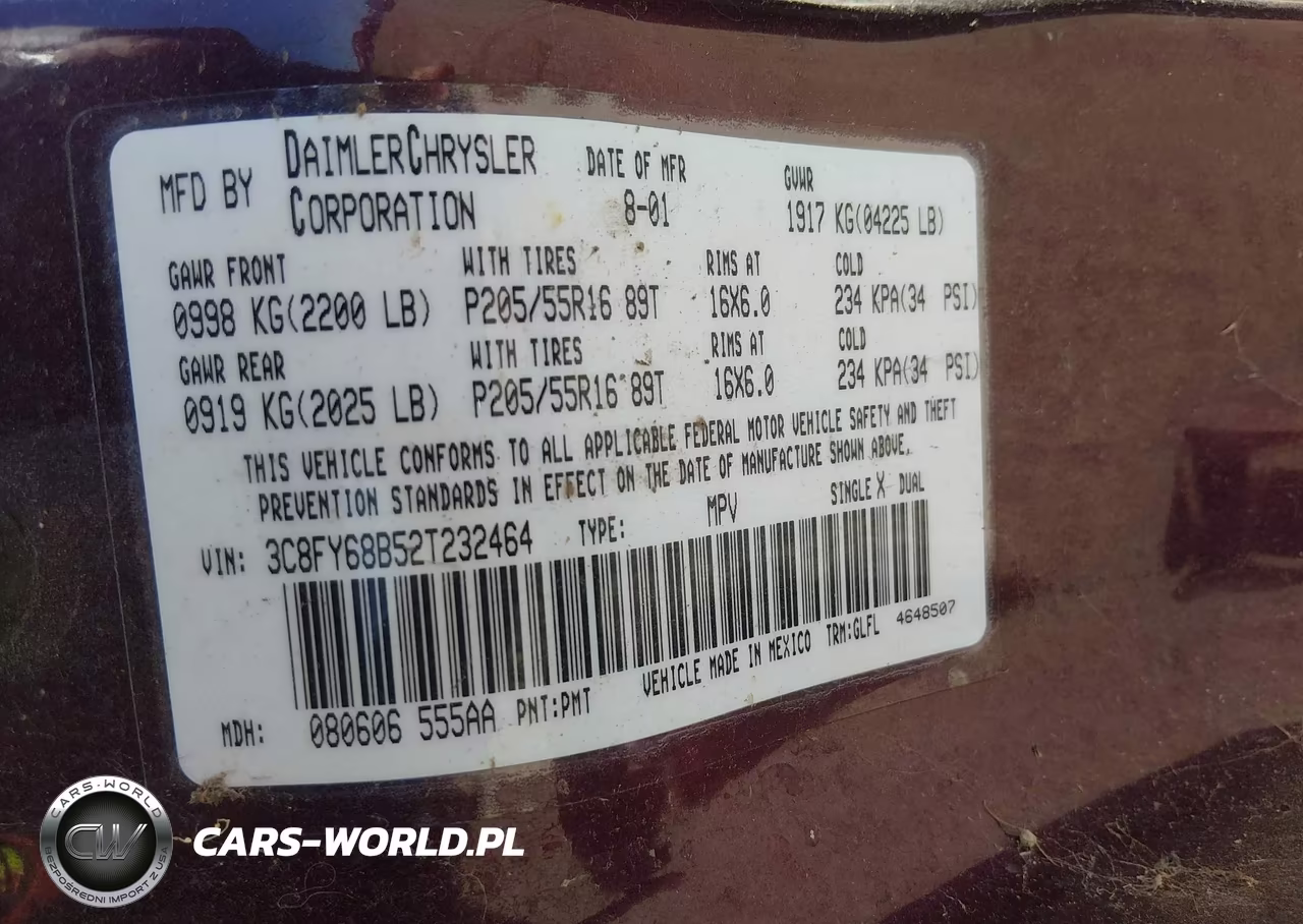 2002 Chrysler Pt Cruiser Limited VIN:3C8FY68B52T232464 - 9