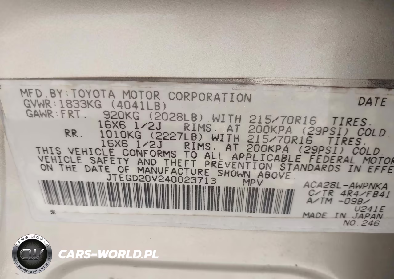 2004 Toyota Rav4 VIN:JTEGD20V240023713 - 9