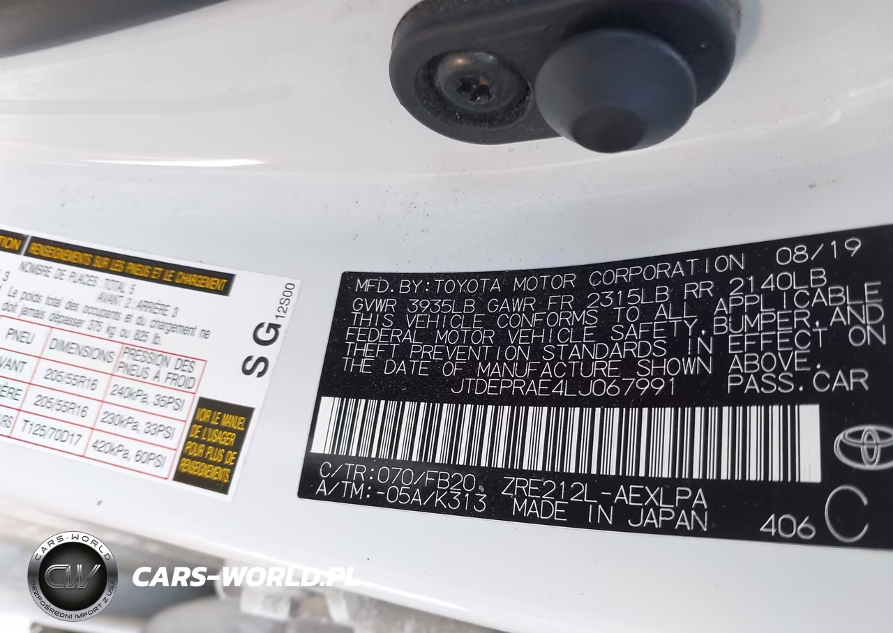 2020 Toyota Corolla Le VIN:JTDEPRAE4LJ067991 - 9