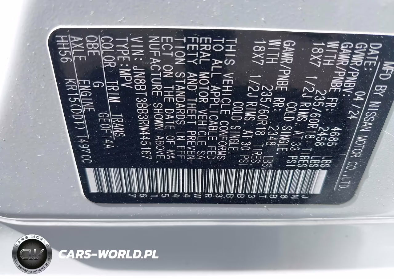 2024 Nissan Rogue Sv Intelligent Awd VIN:JN8BT3BB3RW445167 - 9