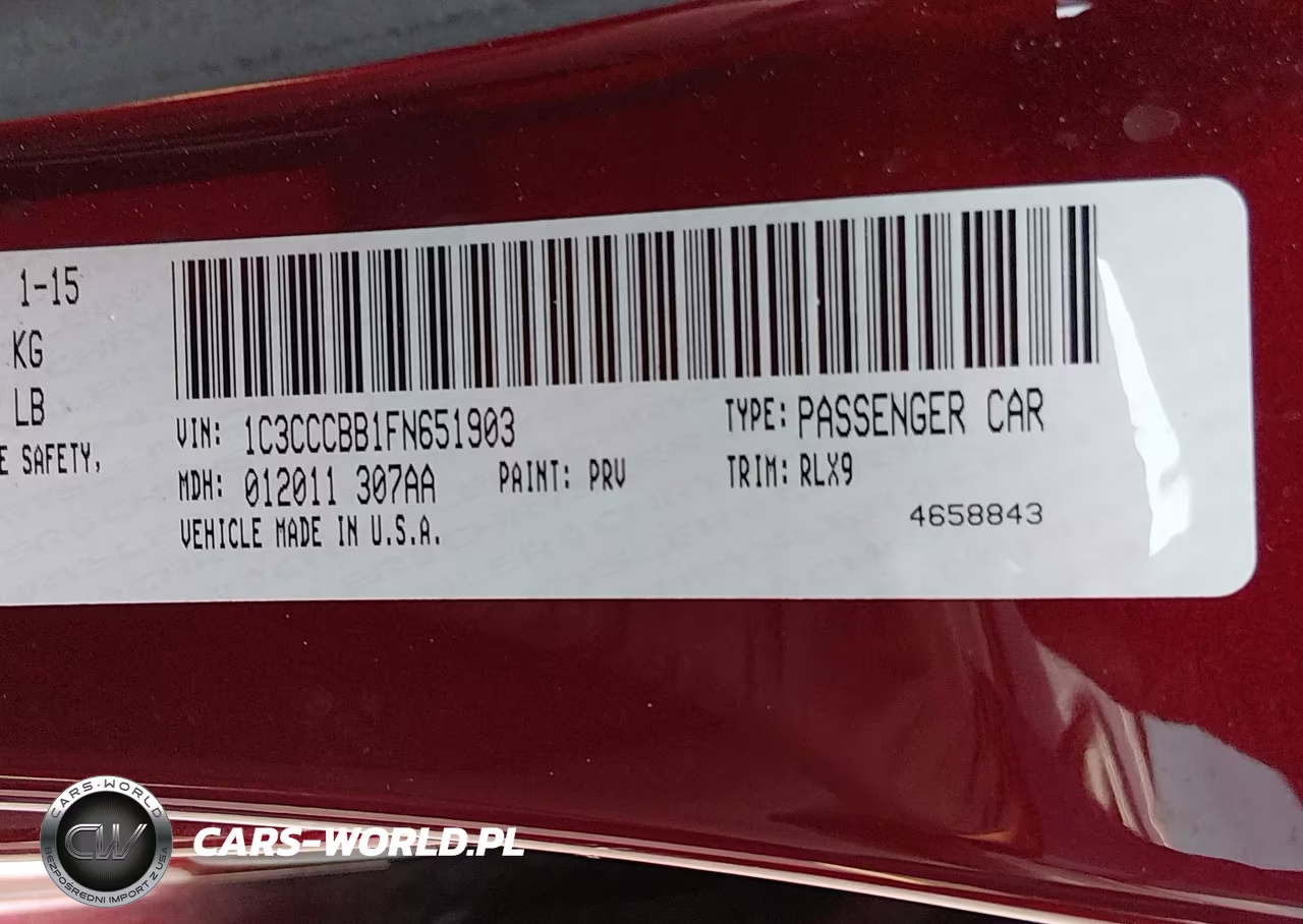 2015 Chrysler 200 S VIN:1C3CCCBB1FN651903 - 9