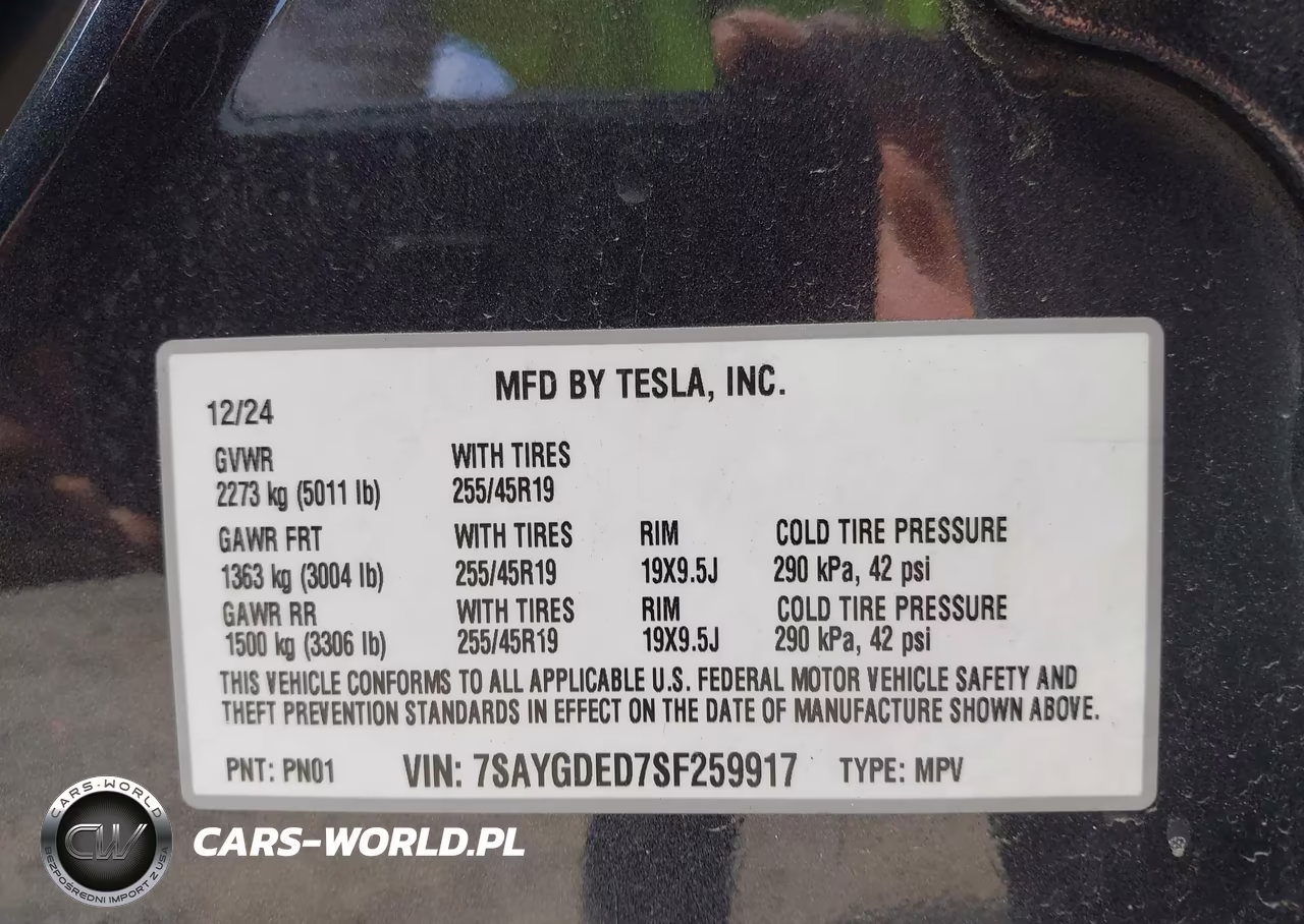 2025 Tesla Model Y Long Range Dual Motor Rear-Wheel Drive VIN:7SAYGDED7SF259917 - 9