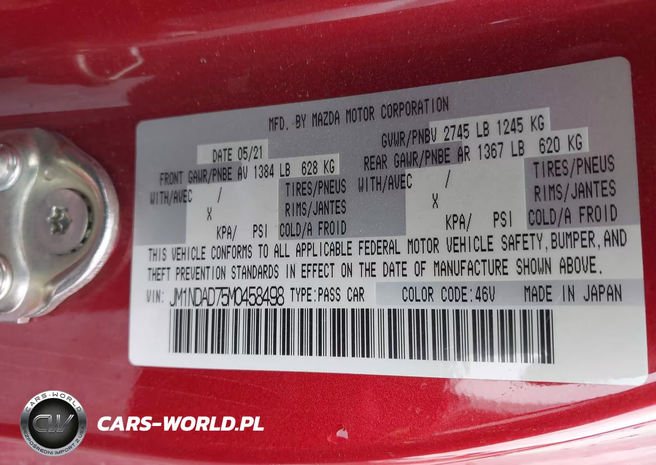 2021 Mazda Mx-5 Miata Grand Touring VIN:JM1NDAD75M0458498 - 9